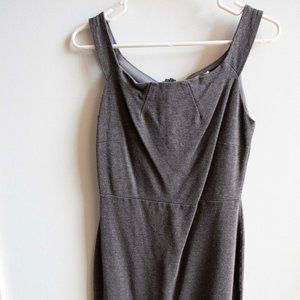 Mystic Brand Grey Jersey Stretch Off Shoulder Sheath Dress